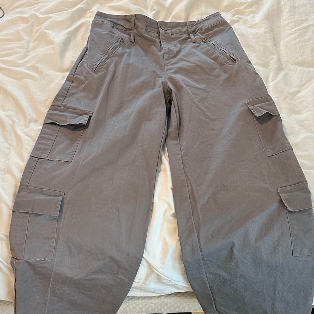 Edikted Women's Gray Cargo Pants